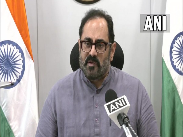 Union MoS for Electronics and IT Rajeev Chandrasekhar. (ANI/photo)