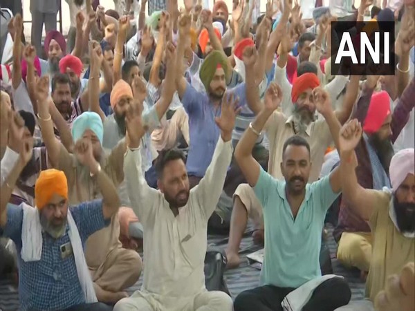 A visual from one of the sites of protest. (ANI)