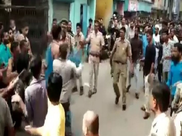 Visuals of a man creating a ruckus (Photo/ANI)