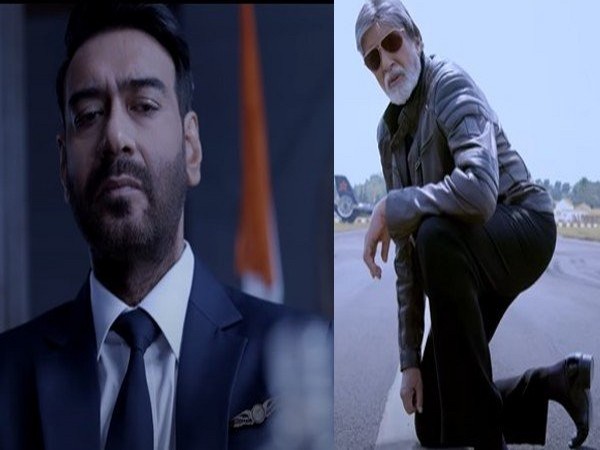 Ajay Devgn and Amitabh Bachchan in 'Runway 34'  (Image source: Twitter)