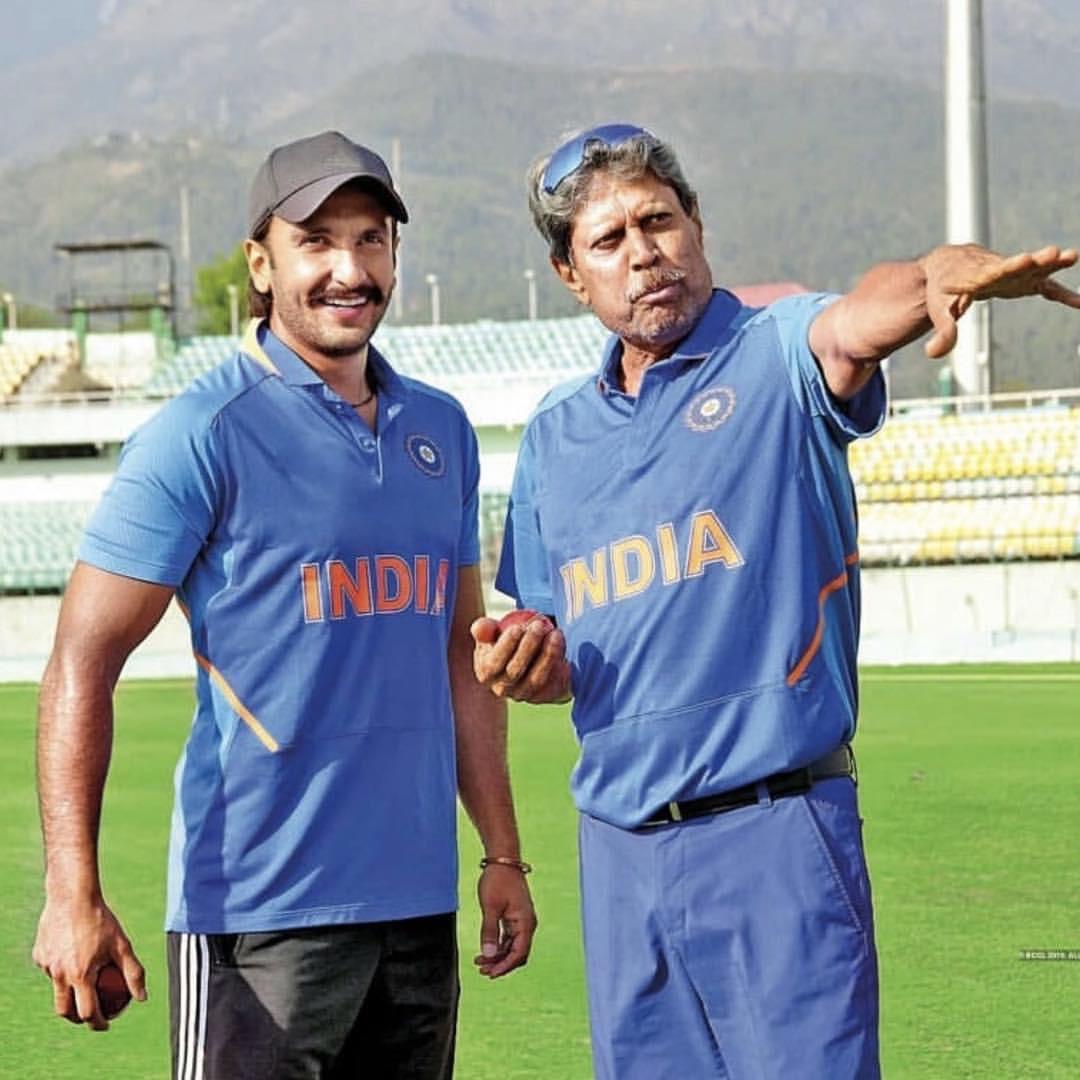 Ranveer Singh and Kapil Dev, Image courtesy: Instagram