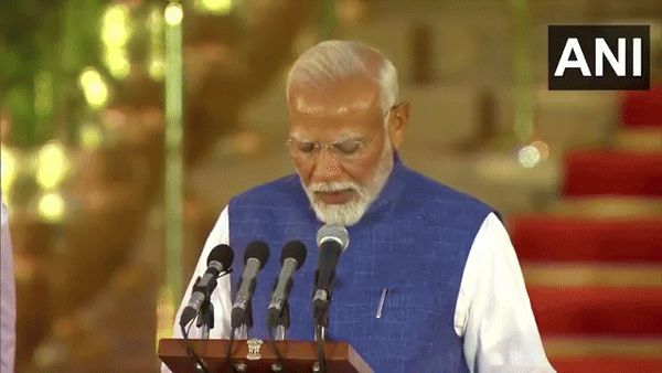 Narendra Modi takes oath as Prime Minister of India (Photo/ANI)