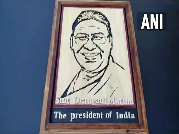 Artwork of of President-elect Droupadi Murmu (ANI)