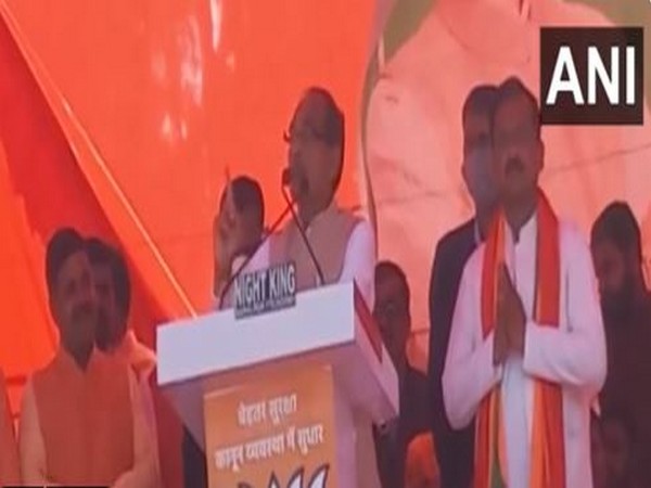 Madhya Pradesh CM Shivraj Singh Chauhan in Deoria. (Photo/ANI)