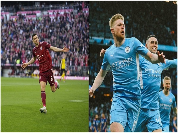 Manchester City vs Bayern Munich (Photo: Twitter/FCB and KDB)
