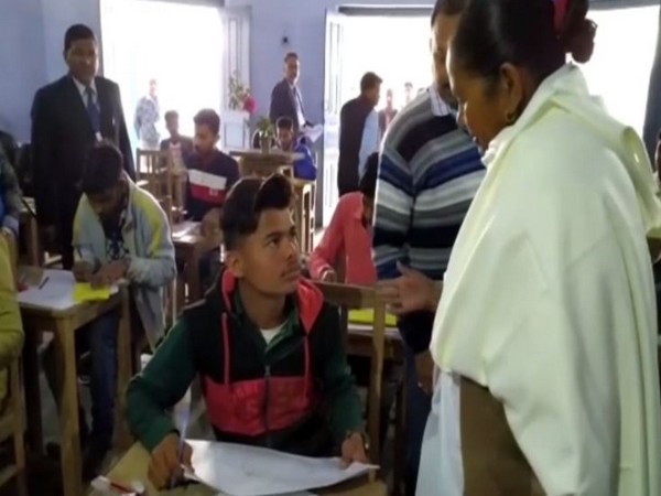 Uttar Pradesh's Minister of state for secondary education Gulab Devi on Thursday conducted surprise inspections at examination centers. Photo/ANI