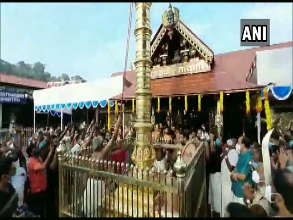 Visuals from the Sabarimala temple. (Photo/ANI)