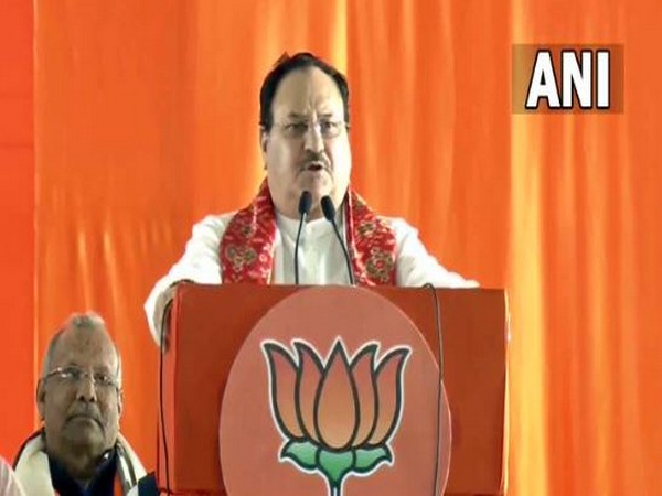 Bharatiya Janata Party's (BJP) national president JP Nadda at the BJP rally in Hyderabad (Photo/ANI)