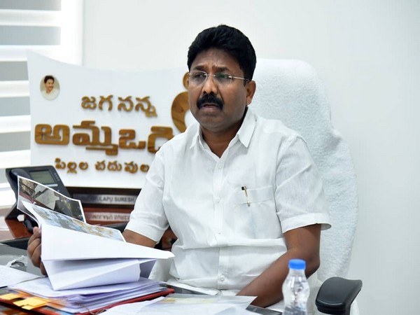 Andhra Pradesh Education Minister Adimulapu Suresh. [Photo/ANI]