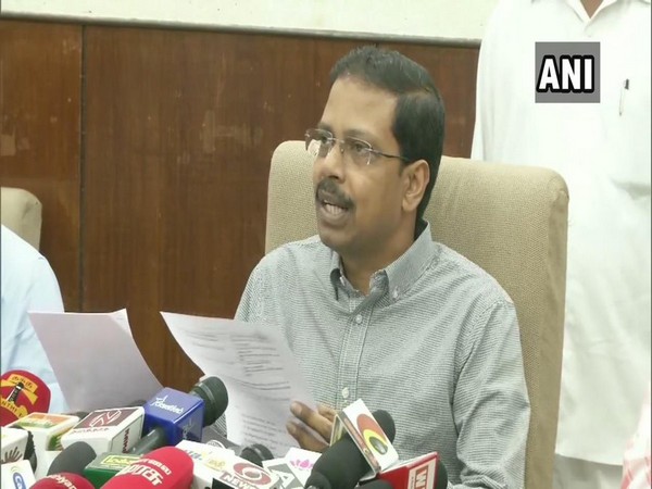 CEO Tamil Nadu Satyabrata Sahoo addressing a press briefing on Thursday at Chennai