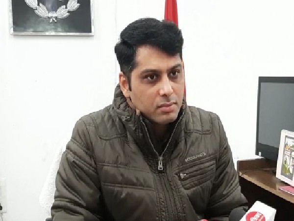 Saharanpur SSP Dinesh Kumar speaking to media on Thursday.