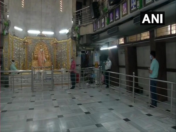 A visual of Sai Baba Temple, Lodhi Road here on Thursday. (Photo/ANI)