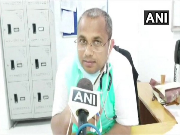 Dr Vishwa Deepak, Medical Officer, Emergency Ward of Saifai Mini PGI speaking to ANI