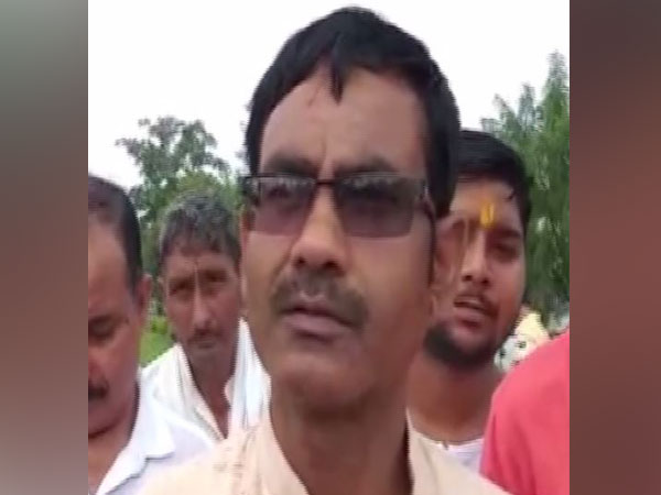 BJP MLA, Vikram Singh Saini talking to ANI in Muzaffarnagar on Tuesday 