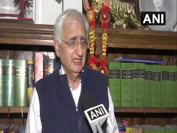 Congress leader Salman Khurshid speaking to ANI on Tuesday. 
