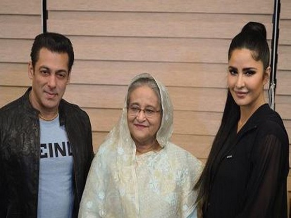 Salman Khan with Bangladesh Prime Minster Sheikh Hasina  and Katrina Kaif. (Picture Coourtesy: Instagram)