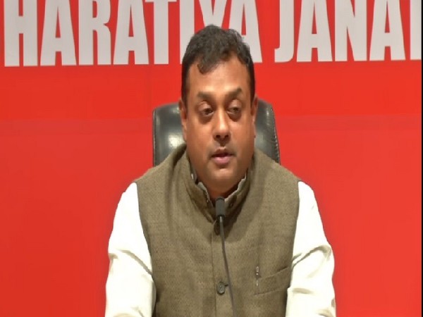 BJP spokesperson Sambit Patra speaking at a press conference in New Delhi on Saturday. Photo/ANI