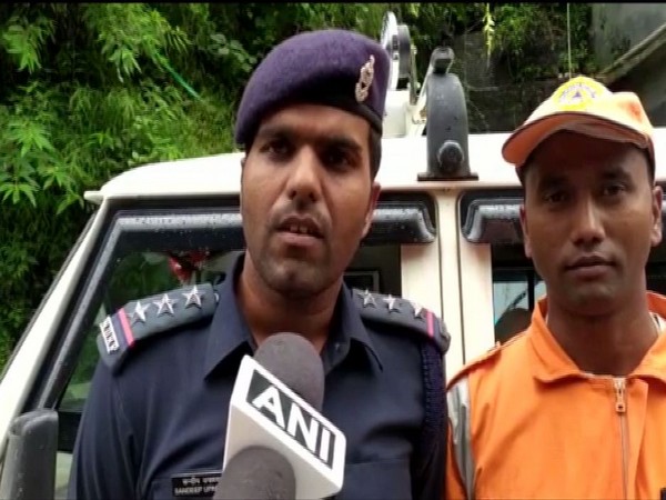 NDRP team in-charge Sandeep Upadhyay speaking to ANI in Chamoli on Monday. Photo/ANI