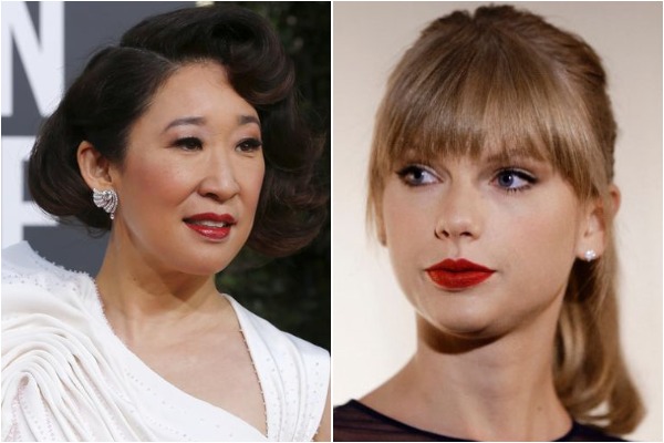 Sandra Oh and Taylor Swift