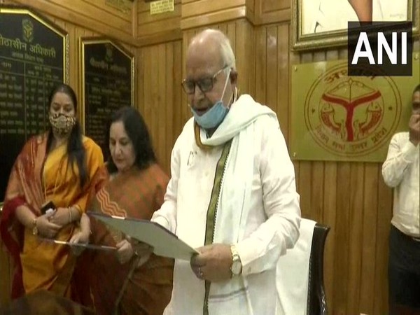 Sangeeta Chauhan speaking to ANI in Lucknow on Thursday.