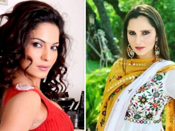 Veena Malik and Sania Mirza