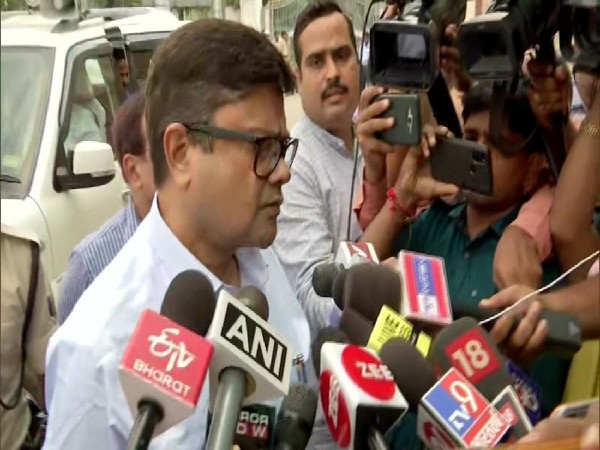  Principal Secretary Health in Bihar, Sanjay Kumar speaking to media in Patna on Tuesday. 