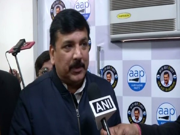 AAP leader Sanjay Singh speaking to ANI in New Delhi on Tuesday. 