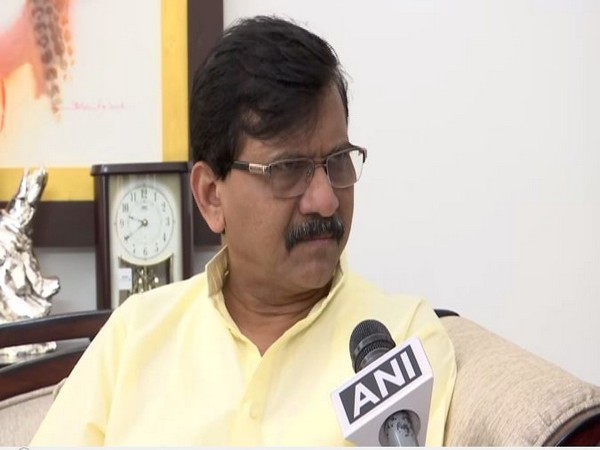 Shiv Sena leader Sanjay Raut while talking to ANI on Tuesday. 