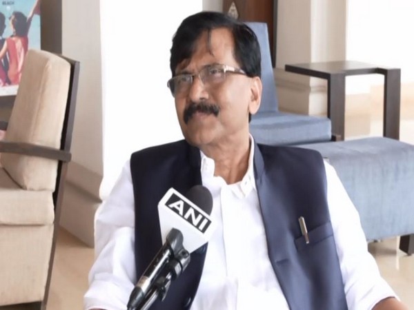 Shiv Sena leader Sanjay Raut in Panaji. (ANI/photo)