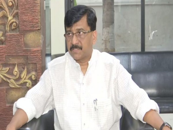 Shiv Sena leader Sanjay Raut talking to media persons in Mumbai on Wednesday 