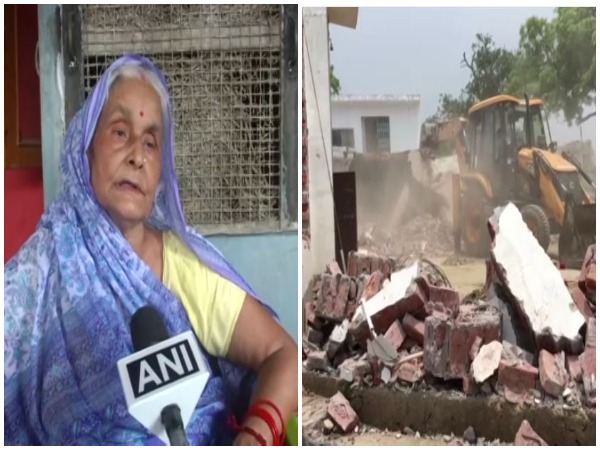 Sarla Devi, mother of history-sheeter Vikas Dubey speaking to ANI on Saturday.