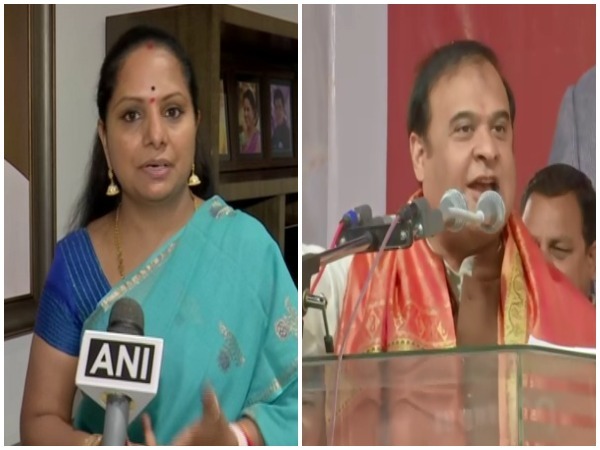 TRS MLC Kalvakuntla Kavitha and Assam CM Himanta Biswa Sarma