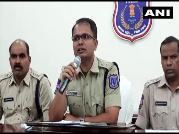 DCP of Lal Bahadur Nagar during press briefing Hyderabad.