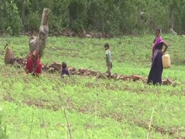 The villagers defecating in the open in Bhopal. Photo/ANI