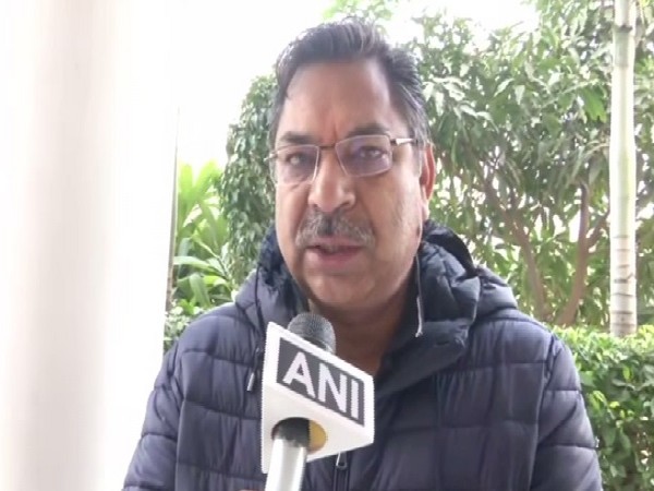 BJP Rajasthan president Satish Poonia speaking to ANI. 
