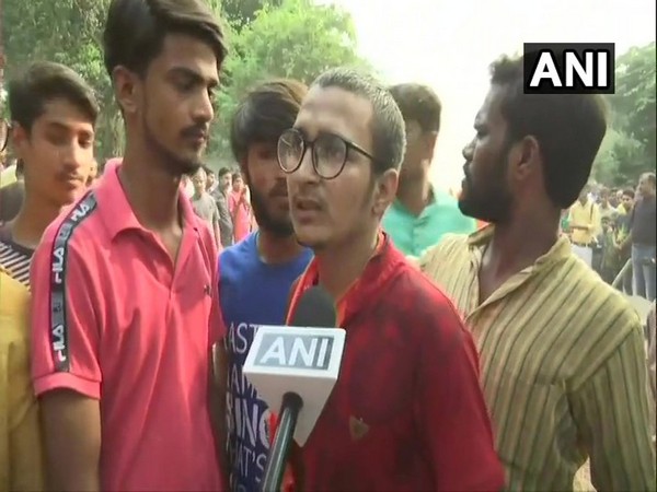 Satyam Tiwari, son of slain leader Kamlesh Tiwari talking to ANI in Sitapur on Saturday