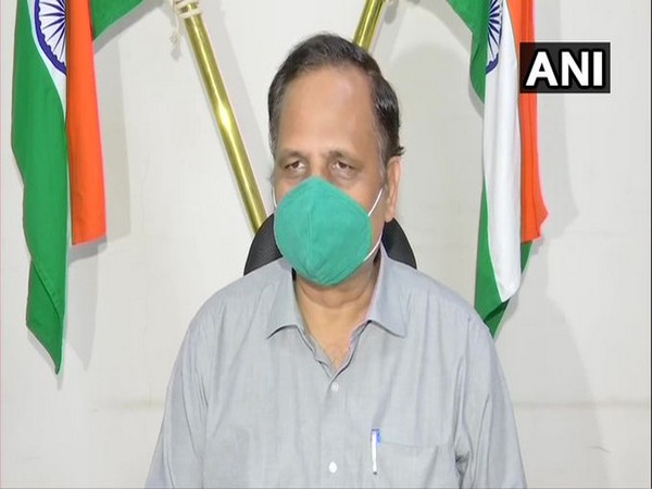 Delhi Health Minister Satyendar Jain speaking to ANI in New Delhi. [Photo/ANI]