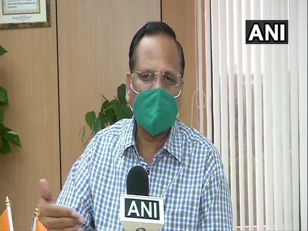 Delhi Health Minister Satyendar Jain speaking to ANI on Thursday. Photo/ANI