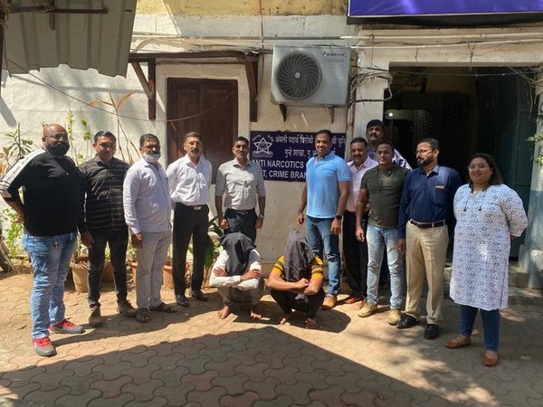 Two drug peddlers were arrested by Mumbai Anti Narcotics Cell (Photo/ANI)