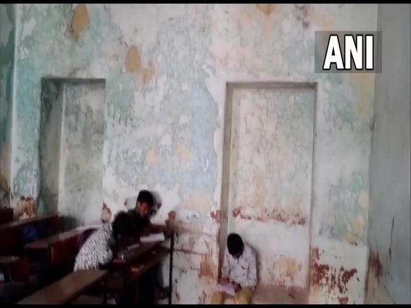 Visuals of Mufeed UL Anam boys high school in Hyderabad (Photo/ANI)