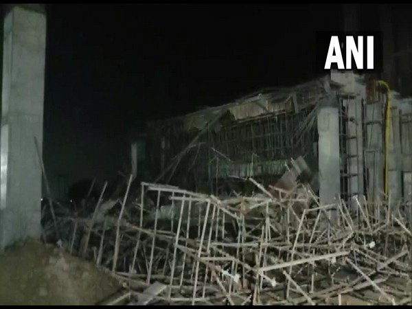 Roof of under-construction school collapsed (Photo/ANI)