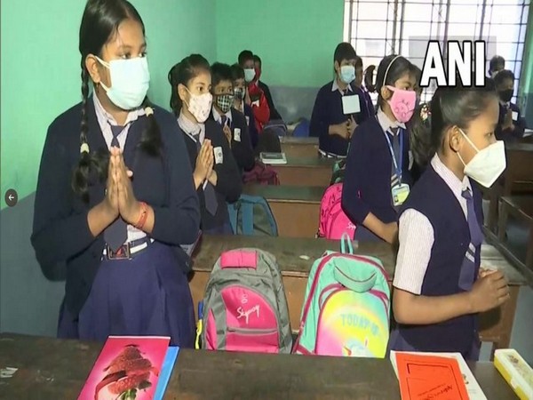 Students at school in West Bengal (Photo/ANI)