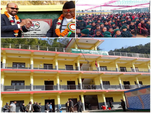 The Indian government on Tuesday handed over newly-built school buildings of two educational institutions in the Syangja district of central Nepal.
