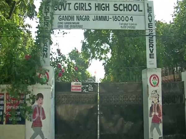 Government Girls High School in Gandhinagar of Jammu was closed on Saturday. Photo/ANI