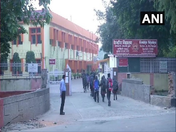 Visual from Kendriya Vidyalaya in RK Puram, New Delhi on Monday.