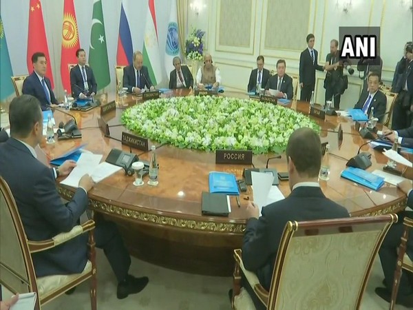 Defence Minister Rajnath Singh at the SCO meeting in Tashkent on Saturday (Photo/ANI)