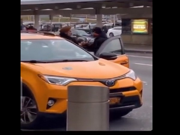 A screen grab from the viral video