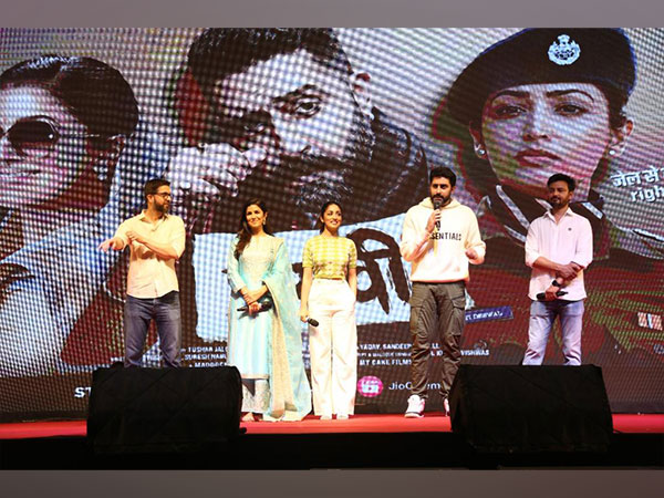 Team 'Dasvi' at film's screening in Agra Central Jail (Image source: Instagram)