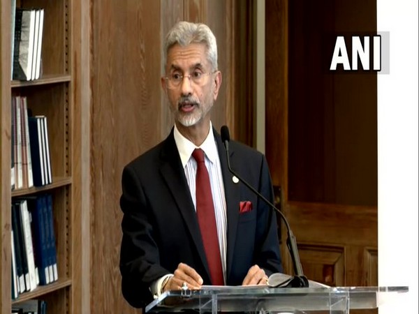 External Affairs Minister (EAM) Dr S Jaishankar speaking at a Howard University for India-U.S. Education Collaboration.