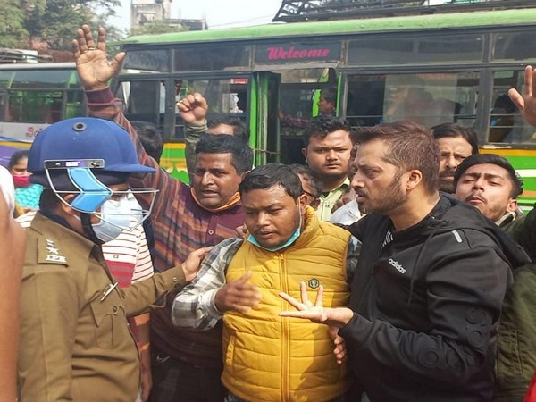 Visual of protests in Siliguri (Photo/ANI)